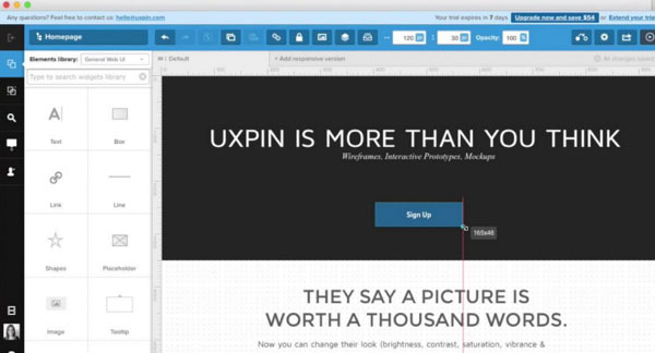 UXPin 是一款在线原型设计工具