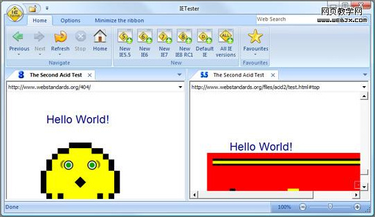 9&10、老版本的Internet Explorer