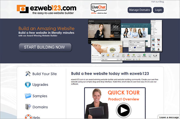 ezweb123免费网站建设者