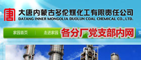 内蒙古多伦煤化工有限责任公司党支部  网站建设