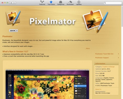 06_app_pixelmator 排名前20位的Mac App Store应用程序平面设计师。