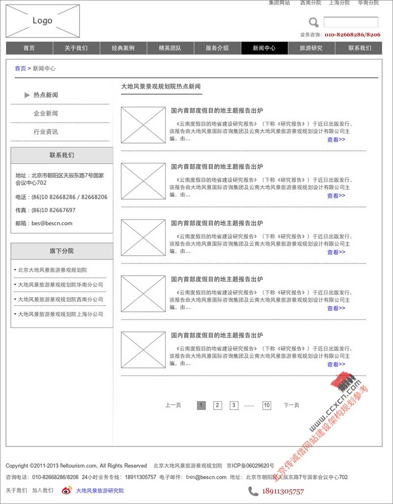 网站规划专题-新闻中心