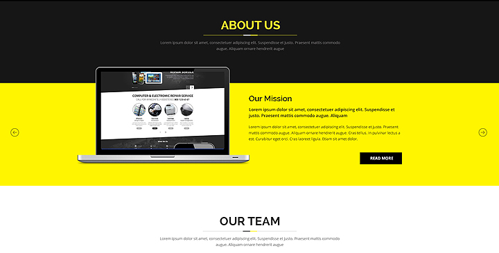 黄色网站设计